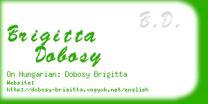 brigitta dobosy business card